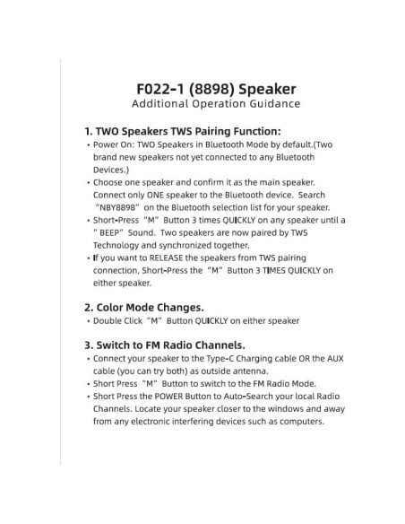 Altavoz TWS Sparrownet Aura-Sync RGB 5.1 Bluetooth Altavoz TWS Sparrownet Aura-Sync RGB 5.1 Bluetooth