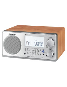 Radio Digital Sangean WR-2 AM/FM con Gabinete de Madera