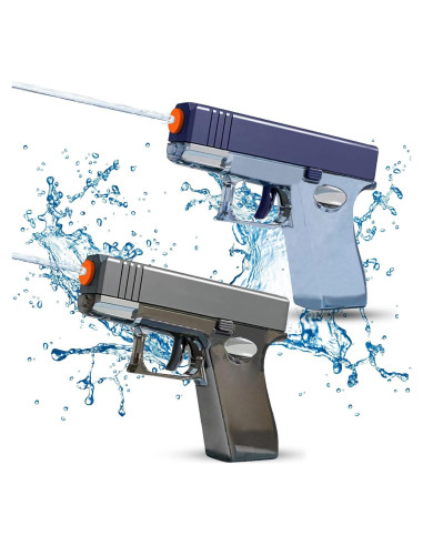 Paquete de 2 pistolas de agua Genérico 100CC Azul Gris