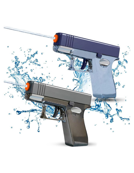 Paquete de 2 pistolas de agua Genérico 100CC Azul Gris