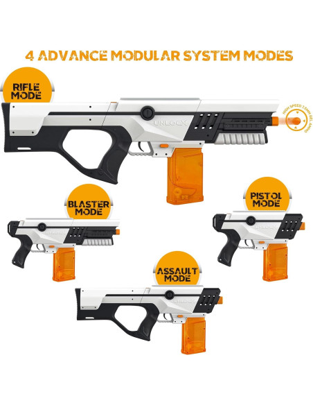 Blaster de Gel UnlocX Eléctrico Automático 7000 Balas Ecológicas