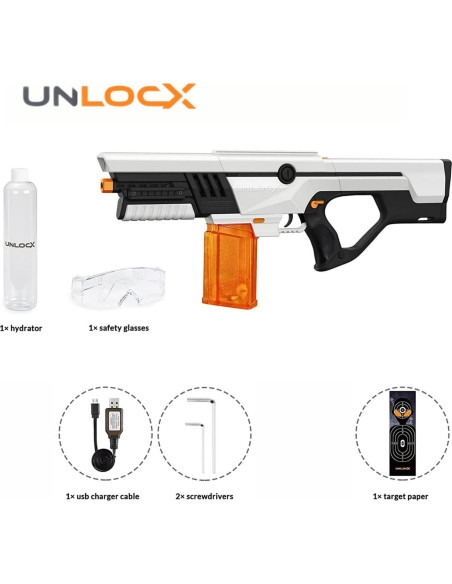 Blaster de Gel UnlocX Eléctrico Automático 7000 Balas Ecológicas