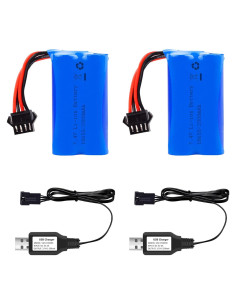Batería de agua eléctrica VICMILE 2000mAh 7.4V 2-Pack