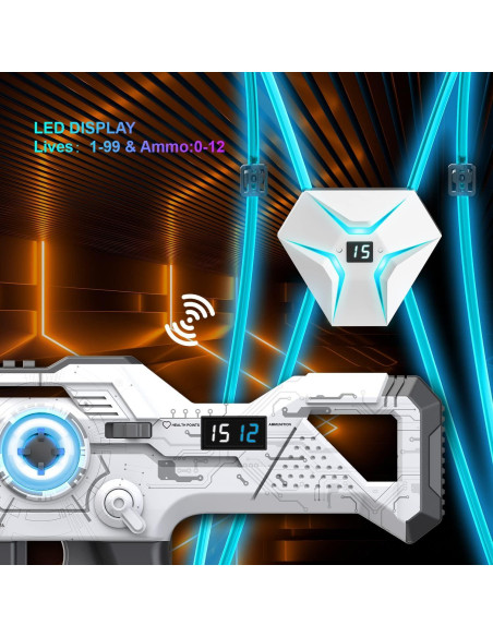 Pistolas Laser Tag Recargables WINYEA 4 en 1 LED para Niños