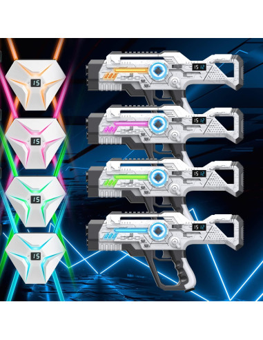 Pistolas Laser Tag Recargables WINYEA 4 en 1 LED para Niños