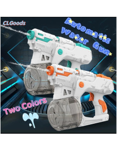 Pistola de Agua Eléctrica CLGoods Naranja 12m Disparo Automático 2