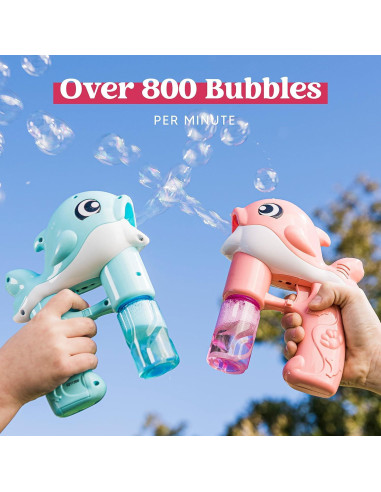 Kit de Pistolas de Burbuja Joyin 2 Unidades con Soluciones