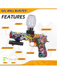 Blaster de Gel Eléctrico HXPLN 1911 Automático 12 Tiros/Sec 2
