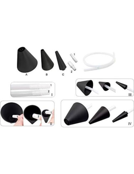 Cono de Escape GTOWNWORKS para Detector de Fugas de Humo