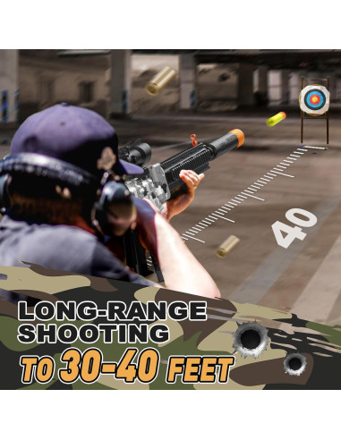 Rifle Francotirador Eléctrico DONGSHENG - 200 Dardos y Chaleco