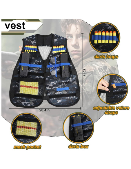 Rifle Francotirador Eléctrico DONGSHENG - 200 Dardos y Chaleco