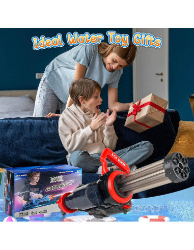 Pistola de Agua Eléctrica DEKILEA Gatling 10.97m 380ml