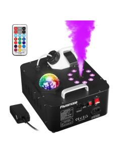 Máquina de Niebla Vertical 1000W con Luces LED y Control Remoto