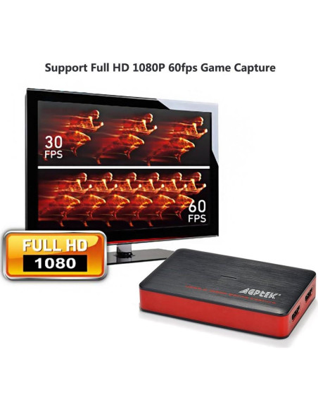 Tarjeta de Captura HDMI AGPTEK 4K 30FPS Streaming en Vivo Tarjeta de Captura HDMI AGPTEK 4K 30FPS Streaming en Vivo