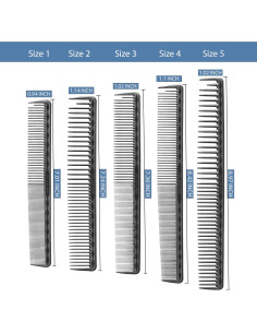 Peines de Corte Vellen Hair 5 Piezas Resistente al Calor 2