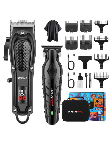 Cortadora de Cabello HIENA PRO Inalámbrica con Peines Ajustables