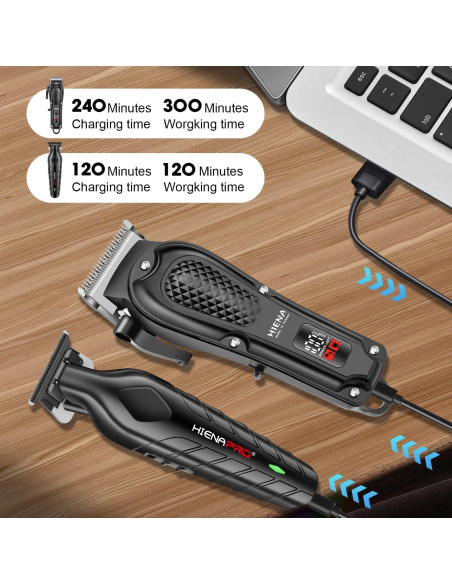 Cortadora de Cabello HIENA PRO Inalámbrica con Peines Ajustables