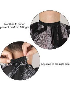 Juego de 6 Capas de Barbero SATINIOR con Cepillo y Peines 2