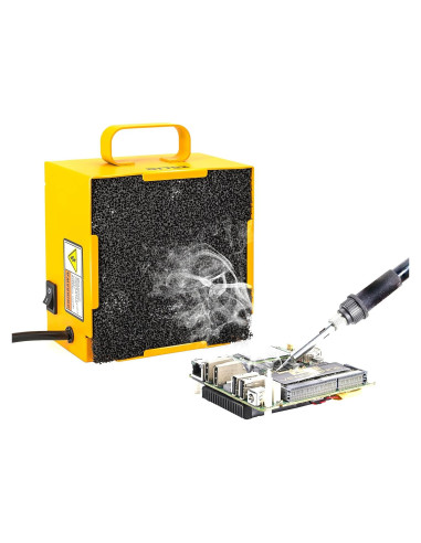 Extractor de Humo KOTTO Amarillo 3000 RPM Filtro Carbón