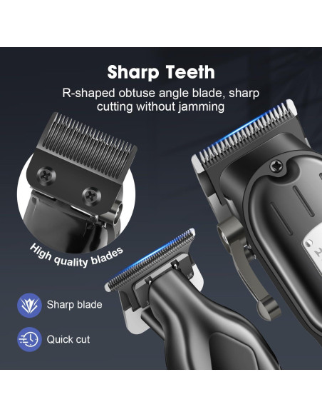 Cortadora de Cabello HIENA PRO Inalámbrica con Pantalla LCD