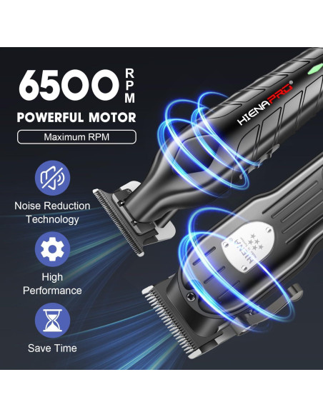 Cortadora de Cabello HIENA PRO Inalámbrica con Pantalla LCD