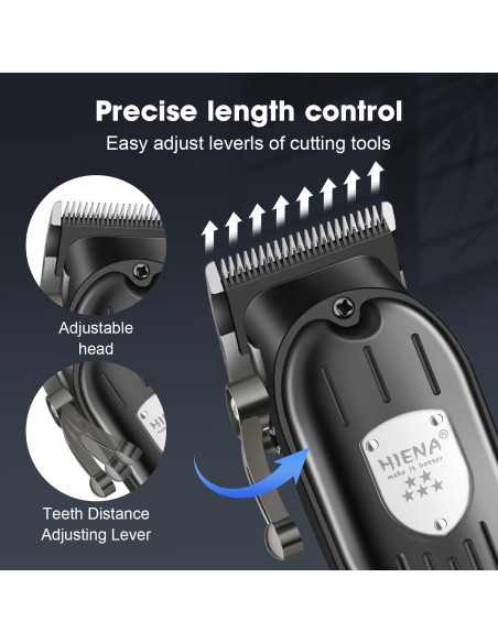 Cortadora de Cabello HIENA PRO Inalámbrica con Pantalla LCD
