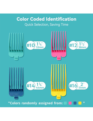 Guardas Clipper LAVEST 4 Piezas Compatible Wahl y Babyliss