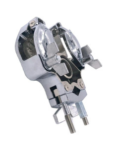 Abrazadera Soporte Tom Doble Ajustable Metal 15.7x12.3cm 2