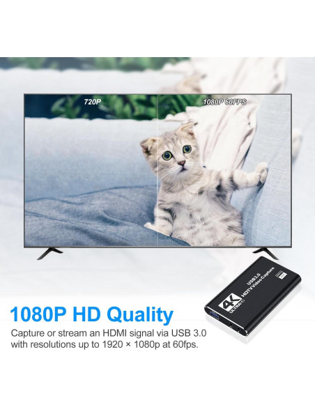 Tarjeta de Captura de Video 4K Dobestyou V316 HDMI USB 3.0