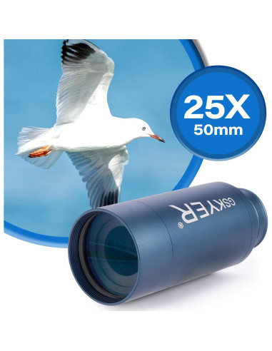 Telescopio Monocular Gskyer 25x50 HD Compacto para Aventura