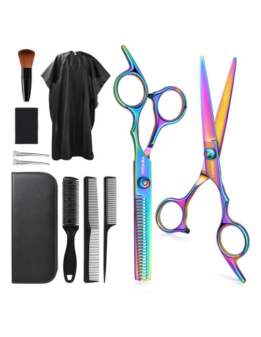 Kit Profesional de Tijeras para Cortar Cabello 11 Pzas