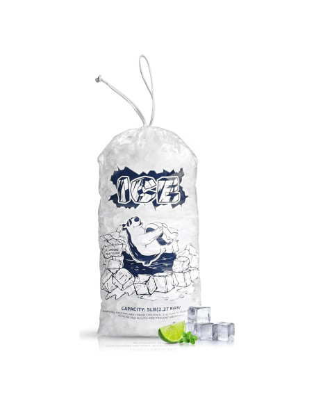 Bolsas de Hielo FireKylin 50 Piezas con Cierre de Cordón