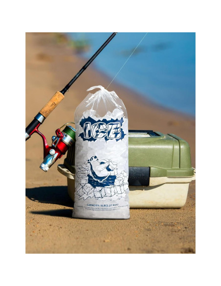 Bolsas de Hielo FireKylin 50 Piezas con Cierre de Cordón