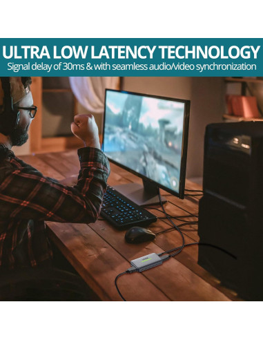 Tarjeta de Captura HDMI 4K YGiTK KTY019 USB 3.0 para Streaming