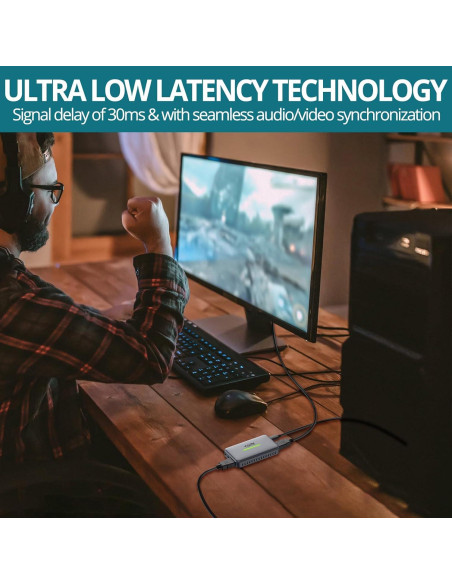 Tarjeta de Captura HDMI 4K YGiTK KTY019 USB 3.0 para Streaming