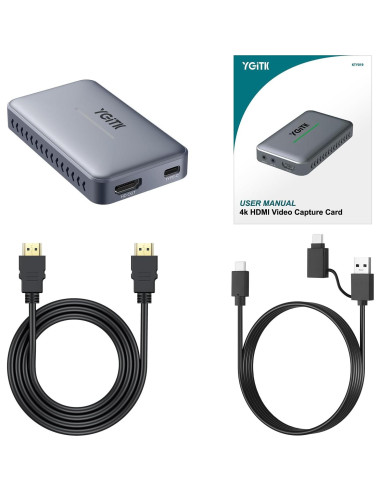 Tarjeta de Captura HDMI 4K YGiTK KTY019 USB 3.0 para Streaming