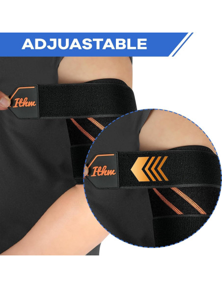Manga de Compresión ITHW para Bíceps S/M Alivio Tendinitis