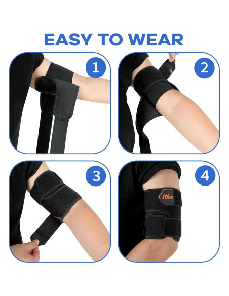 Manga de Compresión ITHW para Bíceps S/M Alivio Tendinitis