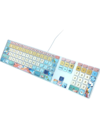 Funda de Silicona para Teclado Apple iMac A1243 Flores