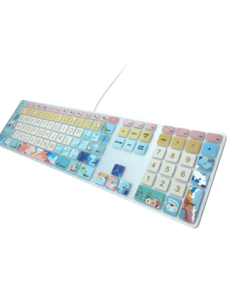 Funda de Silicona para Teclado Apple iMac A1243 Flores