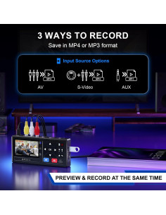 Convertidor de VHS a Digital Portta CHR101 1080P AV HDMI 2