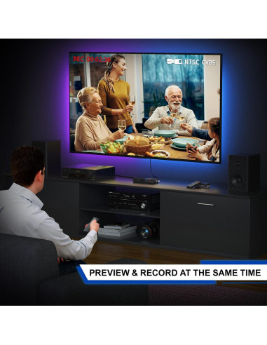 Convertidor de VHS a Digital Portta CHR101 1080P AV HDMI