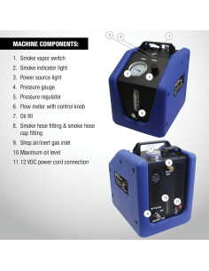 Máquina de Diagnóstico de Humo Mastercool 43060-TB para Camiones 2