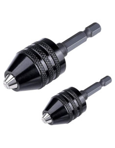 Adaptador Broca Sin Llave LONKER 1/4" Hexagonal Negro 0.3-6.5mm