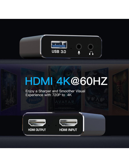 Tarjeta de Captura de Video 4K Dobestyou HDMI USB 3.0