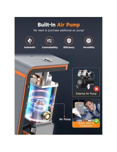 Detector de Fugas de Humo FOXWELL ST201 con Compresor 1.85 kg