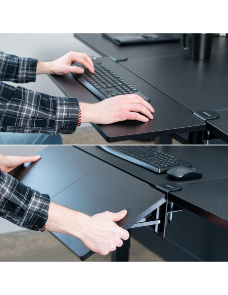 Soporte de Escritorio Plegable VIVO 76x30 cm Negro DESK-EXT30