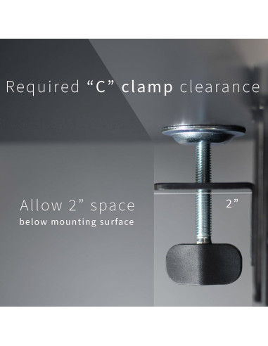 Soporte de Escritorio Plegable VIVO 76x30 cm Negro DESK-EXT30