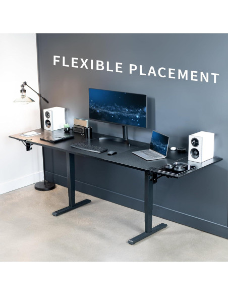 Soporte de Escritorio Plegable VIVO 76x30 cm Negro DESK-EXT30