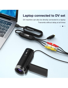 Convertidor de VHS a Digital AMANKA USB 1080P RCA 2